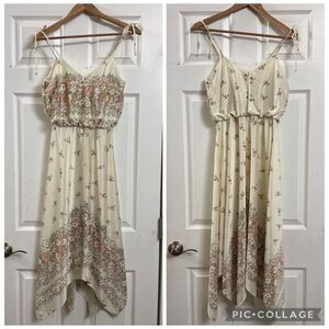 Y2K Floral Fairy Babydoll Maxi Dress Size S Ethereal Cottage Romantic Feminine
